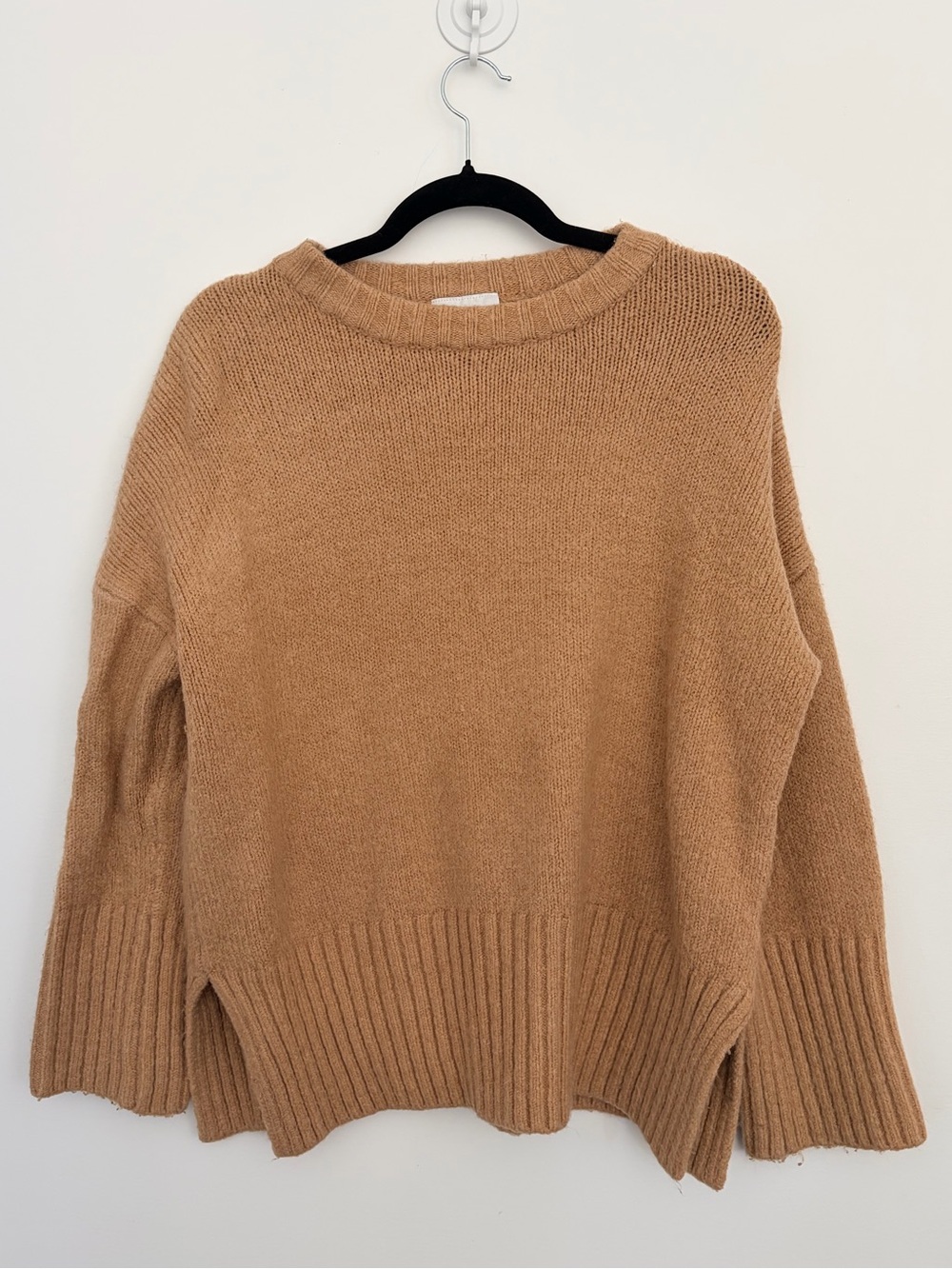 TopShop Women's Camel Crewneck Sweater